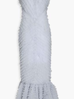 Janina ruffled tulle maxi dress