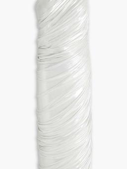 Diana one-shoulder ruched stretch-lamé gown