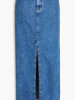 Denim maxi skirt
