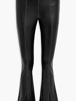 Iver faux leather flared pants