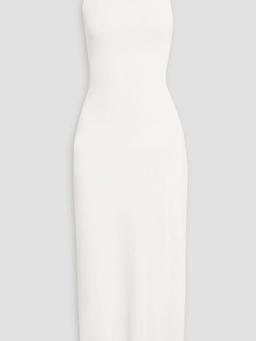 Junjo stretch-knit halterneck midi dress