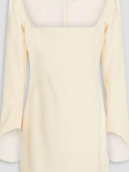 Tate button-detailed woven mini dress