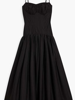 Dolma gathered cotton maxi dress