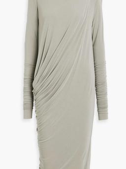 Ria draped modal-blend jersey midi dress