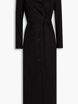 Cotton-poplin midi dress and jacket set