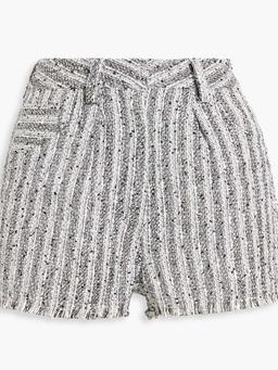 Honza metallic striped tweed shorts