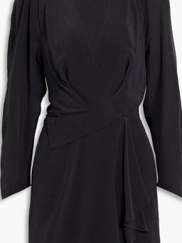 Genara wrap-effect silk crepe de chine mini dress
