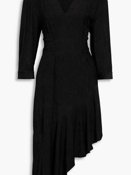 Izae asymmetric chenille dress