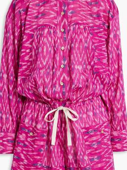 Lehana printed cotton-voile playsuit