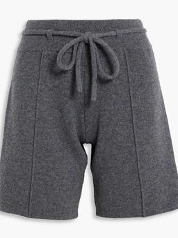 Marianne belted cashmere shorts
