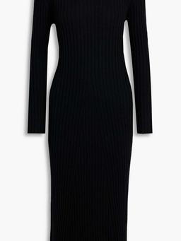 Samantha ribbed cashmere midi dress
