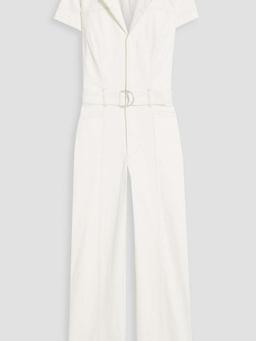 Anessa belted denim jumpsuit