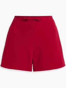 Bow-detailed crepe shorts