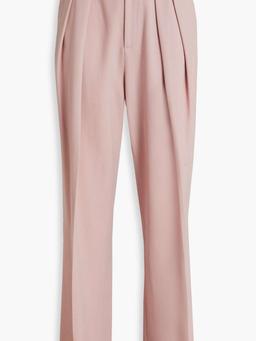 Crepe wide-leg pants