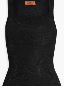 Metallic knitted tank