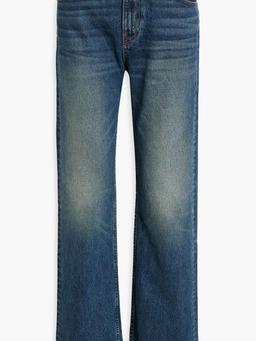 Smith faded high-rise straight-leg jeans