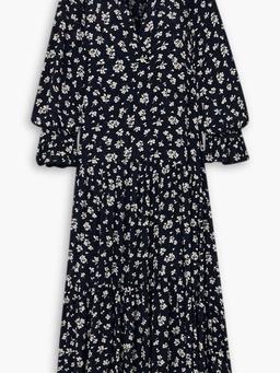 Mali floral-print crepe de chine midi dress