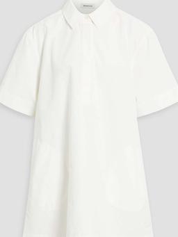 Lucienne cotton-blend mini shirt dress