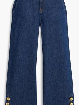 Hyra cropped high-rise wide-leg jeans