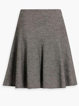 Metallic tweed mini skirt