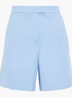 Cotton-blend twill shorts