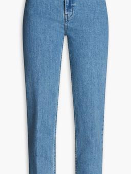 Treeca cropped high-rise slim-leg jeans