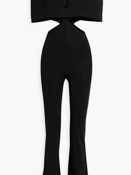 Conner cape-effect cady jumpsuit