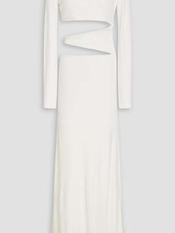 Cutout jersey maxi dress
