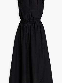 Aphrodite cotton and silk-blend poplin midi dress