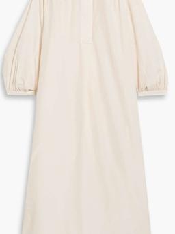 Hera cotton and silk-blend midi shirt dress
