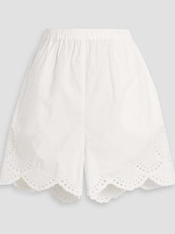 Aurora broderie anglaise cotton shorts