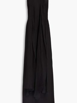 Speranza draped chiffon and satin gown