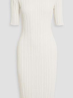 Elea ribbed silk-blend midi dress