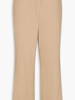 Cropped woven straight-leg pants