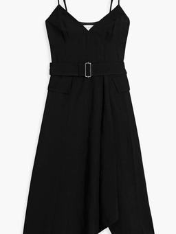 Jacquelyn wrap-effect woven midi dress
