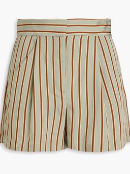 Elbe striped twill shorts