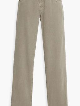 Bead-embellished high-rise tapered jeans