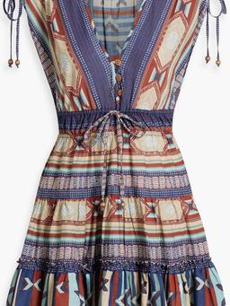 Mayim printed cotton-voile mini dress