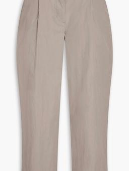 Oliver cropped cotton-blend straight-leg pants