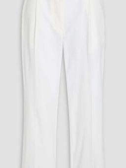 Oliver cropped cotton-seersucker tapered pants