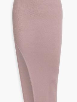 Ziggy ribbed wool-blend midi pencil skirt