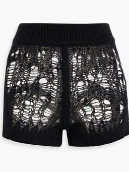 Spider open-knit shorts