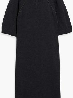 Bead-embellished cotton mini dress