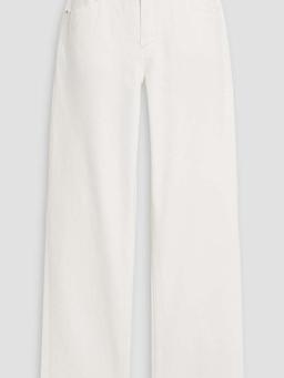 High-rise straight-leg jeans