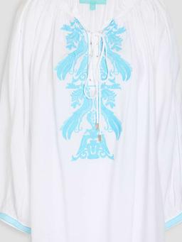 Kitty embroidered woven blouse