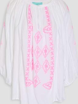Aliya embroidered voile blouse