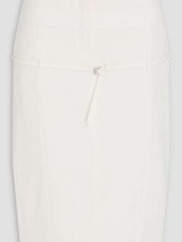 Caraco belted canvas pencil skirt