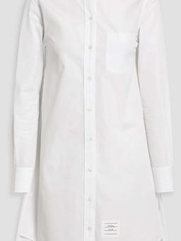 Cotton-poplin mini shirt dress