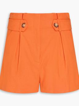 Franzi pleated linen-blend shorts
