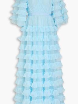 Marybell tiered point d'esprit gown